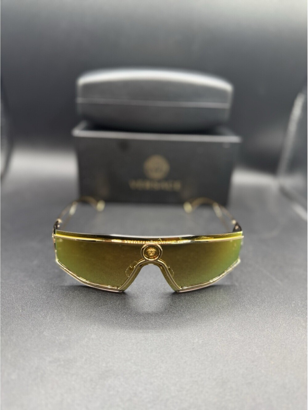 Versace Sunglasses VE 2226 1002/87 Gold/Brown Mirrored Lenses